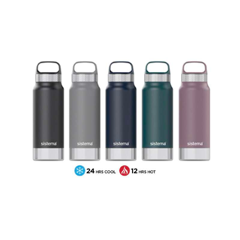 Thermos Flask System - Stainless Steel - 650ml - Black