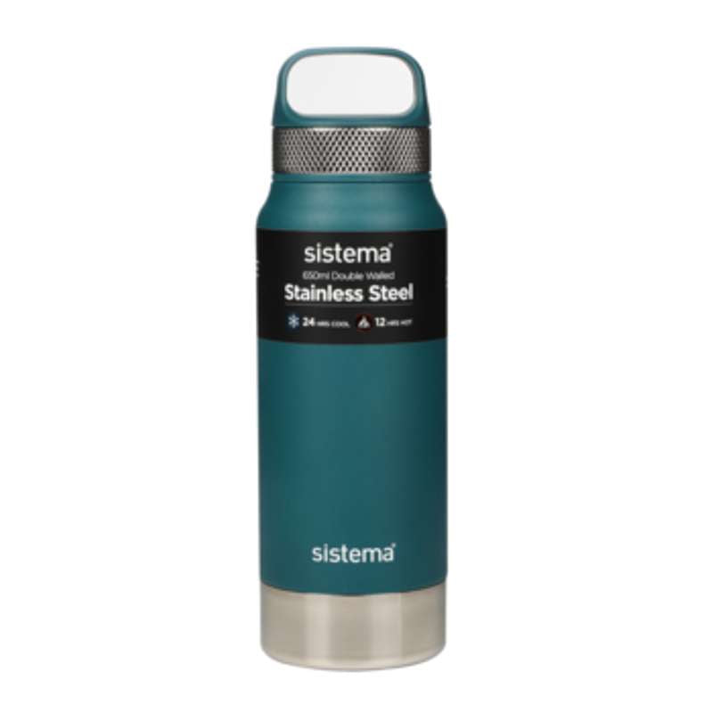 Thermos Flask System - Stainless Steel - 650ml - Deep Teal