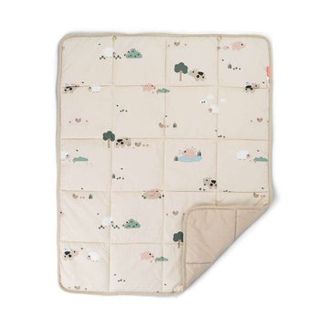 Done By Deer Tapis de jeu - Petite Ferme - Sable 