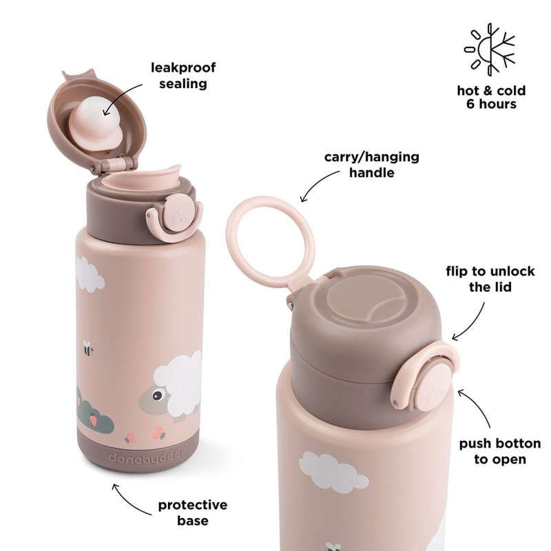 Done by Deer Termoflaske - 340ml - Tiny Farm - Pudder