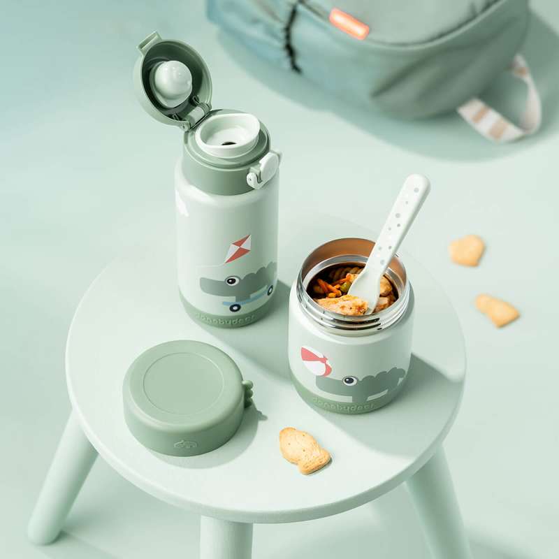 Done by Deer Termo Madbeholder - 300ml - Playground - Grøn