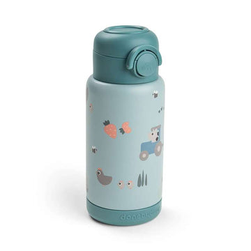 Done by Deer Termofľaša so slamkou - Tiny Trails - 340 ml - Modrá 