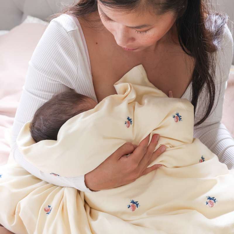 Cam Cam Copenhagen Pościel - Dziecko - Haft - GOTS - Jagody 