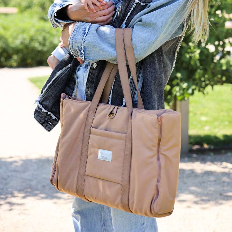 Cam Cam Copenhagen Mochila de bebé - Dobrável - OCS - Camelo 