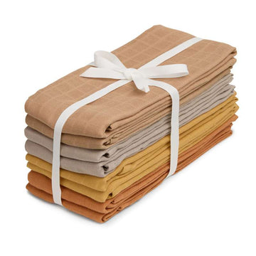 Cam Cam Copenhagen Tissu éponge - pack de 8 - GOTS - Earth Mix 