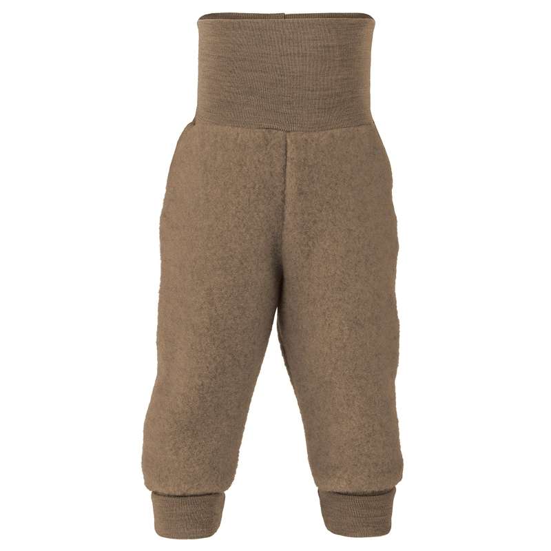 Engel Natur Babyhose - Wollfleece - Walnuss Melange