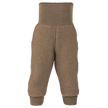 Engel Natur Babyhose - Wollfleece - Walnuss Melange