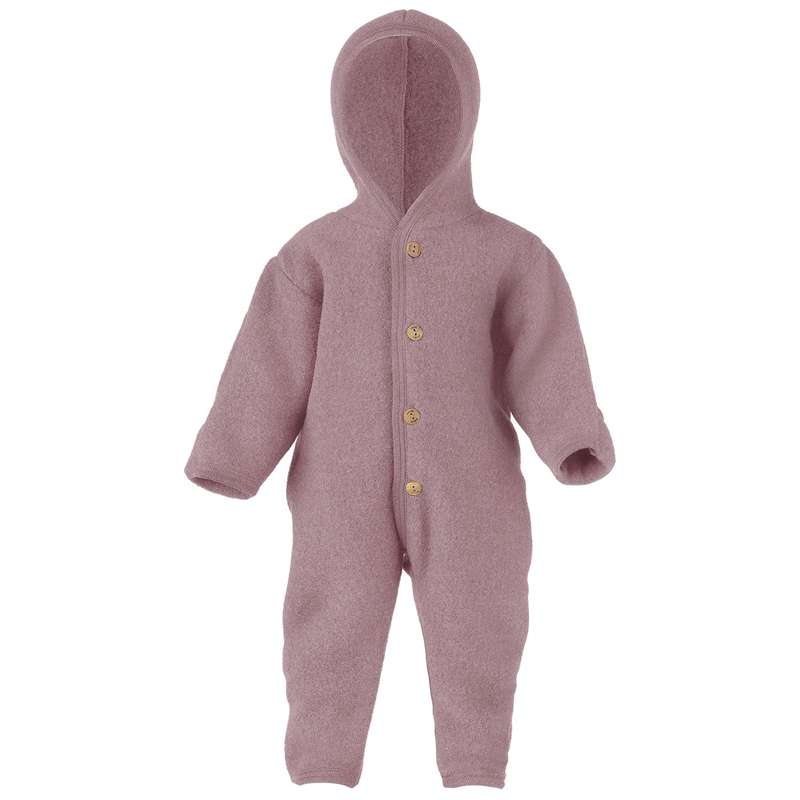 Engel Natur Overall Driving Suit With Hood Rosewood Melange Engel Natur Overall Driving Suit With Hood Rosewood Melange