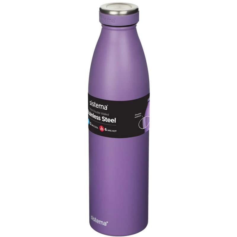 Thermos Flask System - Stainless Steel - 750ml - Misty Purple