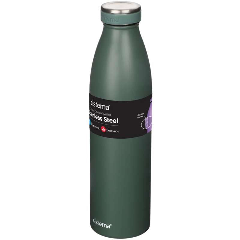 Thermos Flask System - Stainless Steel - 750ml - Nordic Green