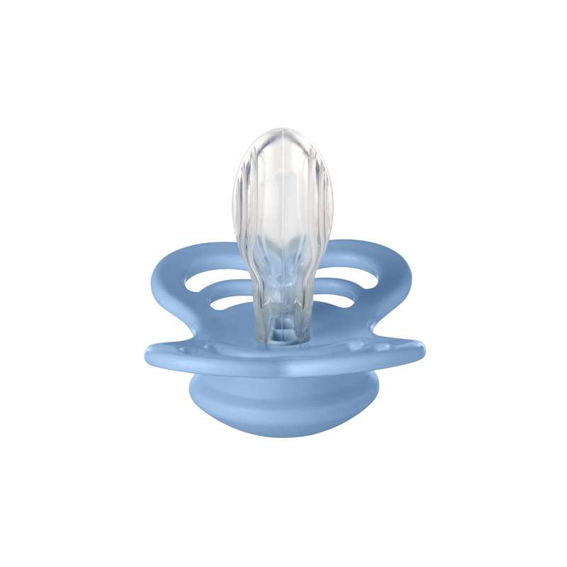 BIBS Ciuccio Symmetrisk Supreme - tg. 2 - Silicone - Azzurro cielo 