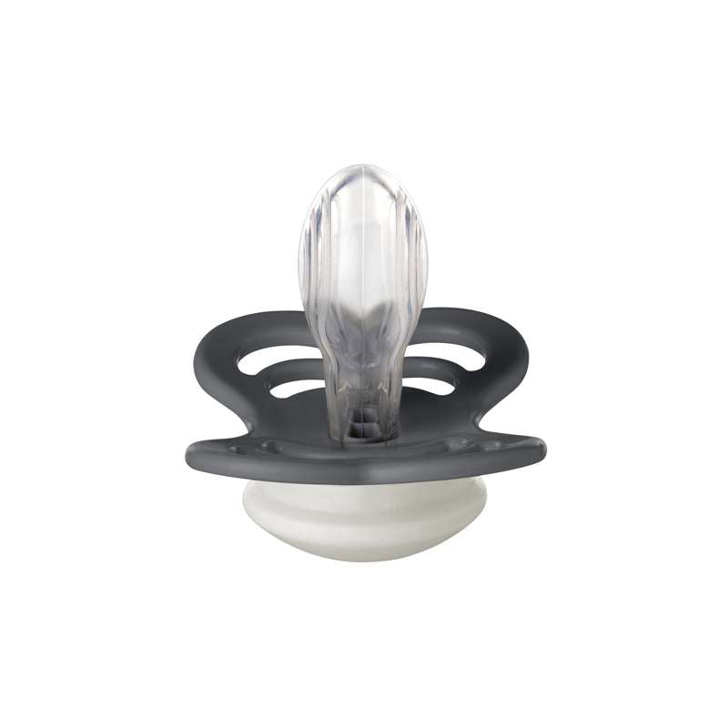 BIBS Succhietto Simmetrico Supreme - tg. 2 - Silicone - GLOW - Iron 