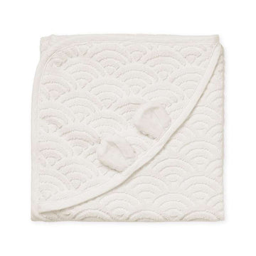 <tc>Cam Cam copenhagen</tc> Towel with Hood and Ears - Baby - GOTS - Off-White