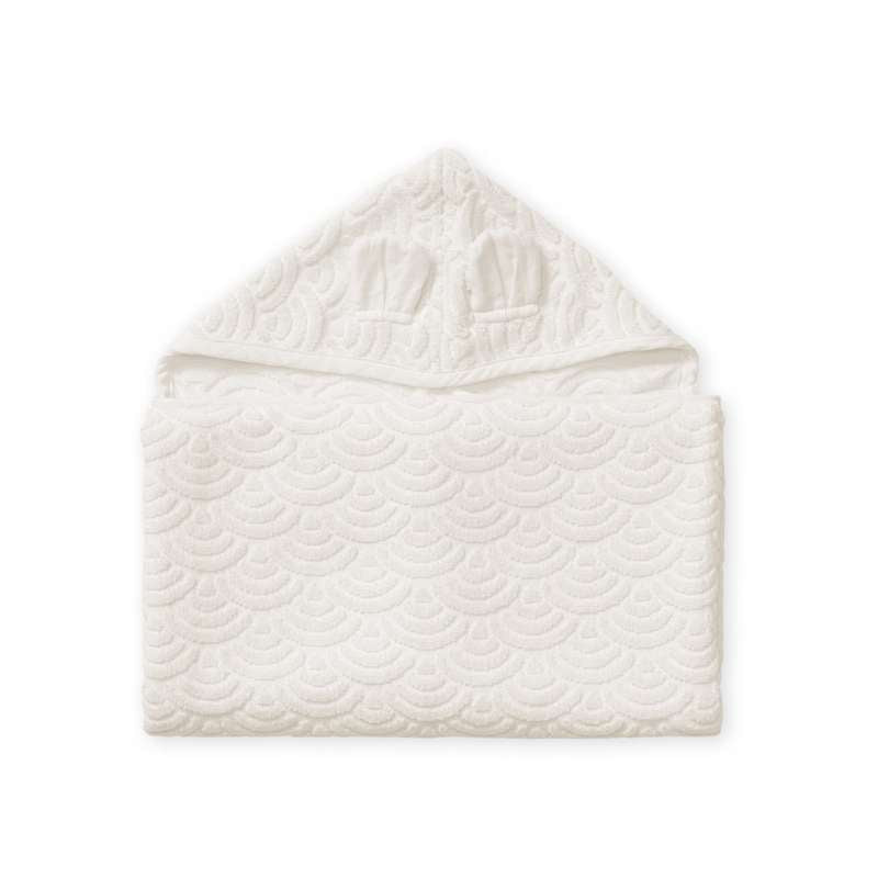 <tc>Cam Cam copenhagen</tc> Towel with Hood and Ears - Junior - GOTS - Off-White