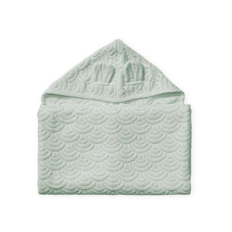 <tc>Cam Cam copenhagen</tc> Towel with Hood and Ears - Junior - GOTS - Dusty Green