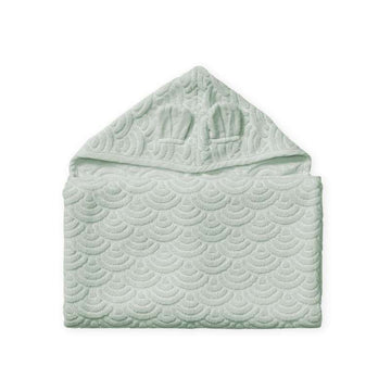 <tc>Cam Cam copenhagen</tc> Towel with Hood and Ears - Junior - GOTS - Dusty Green