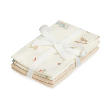 Cam Cam Copenhagen Waschlappen - 4er-Pack - GOTS - Vintage-Spielzeug 