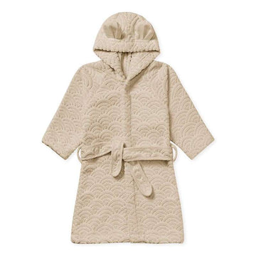 <tc>Cam Cam copenhagen</tc> Bathrobe with Hood - 3-4 years - GOTS - Almond