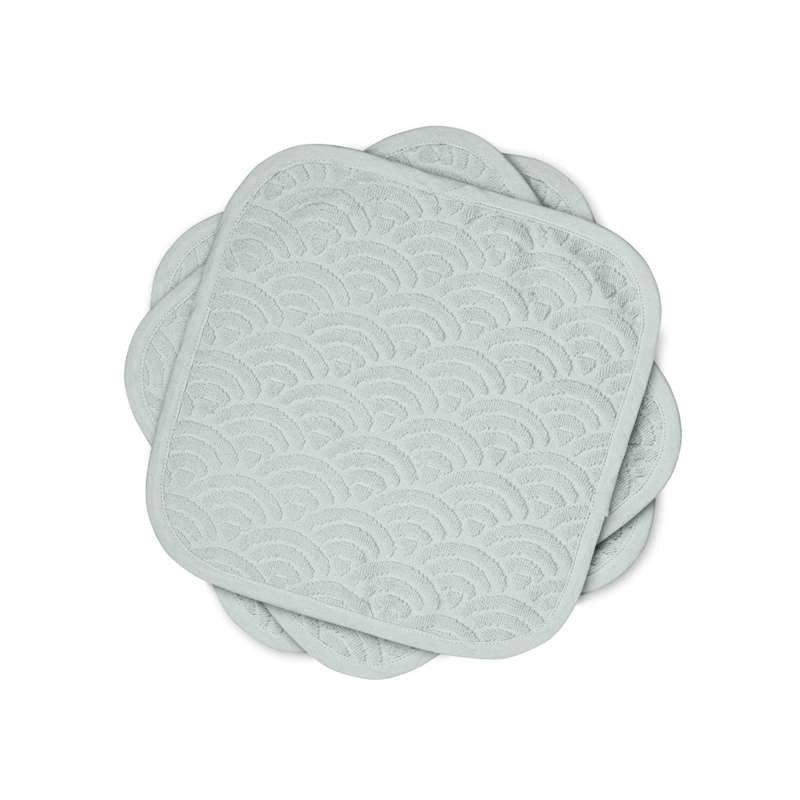 Cam Cam Copenhagen Lingettes de lavage - Lot de 3 - GOTS - Gris classique