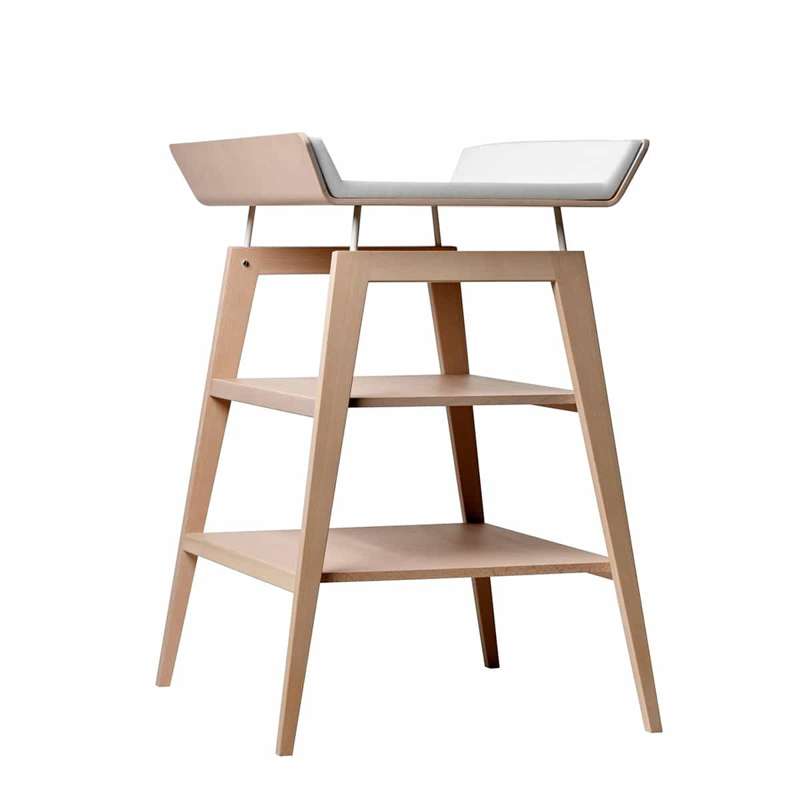 Leander Linea Changing Table with Cushion - Beech