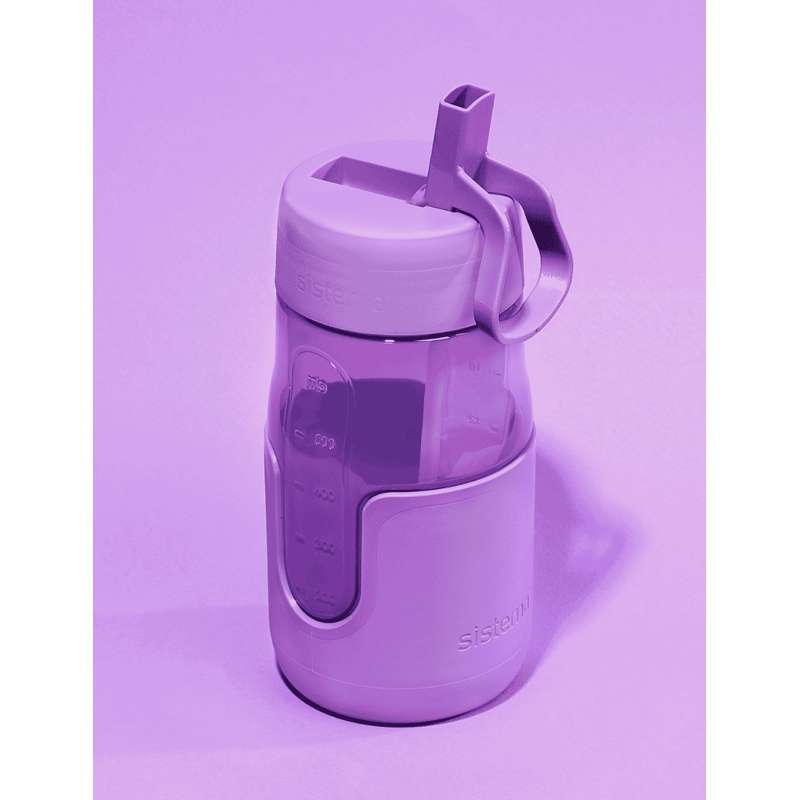 Sistema Flip Sipper Bottle Water Bottle - 700ml - Misty Purple