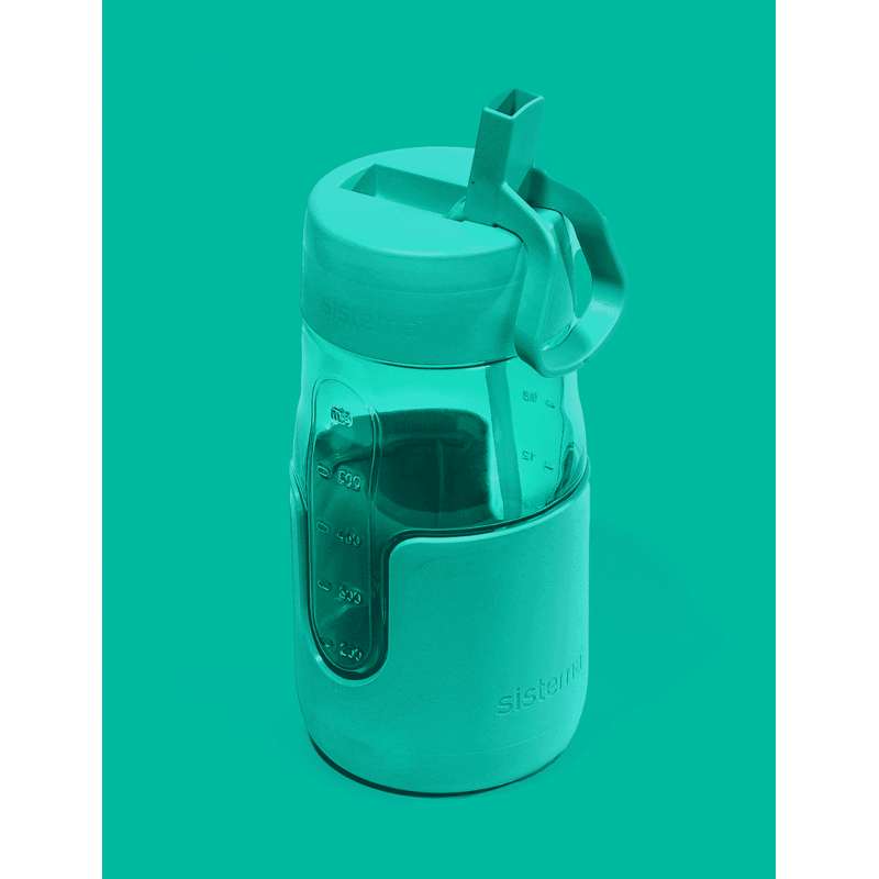 Sistema Flip Sipper Bottle Water Bottle - 700ml - Minty Teal