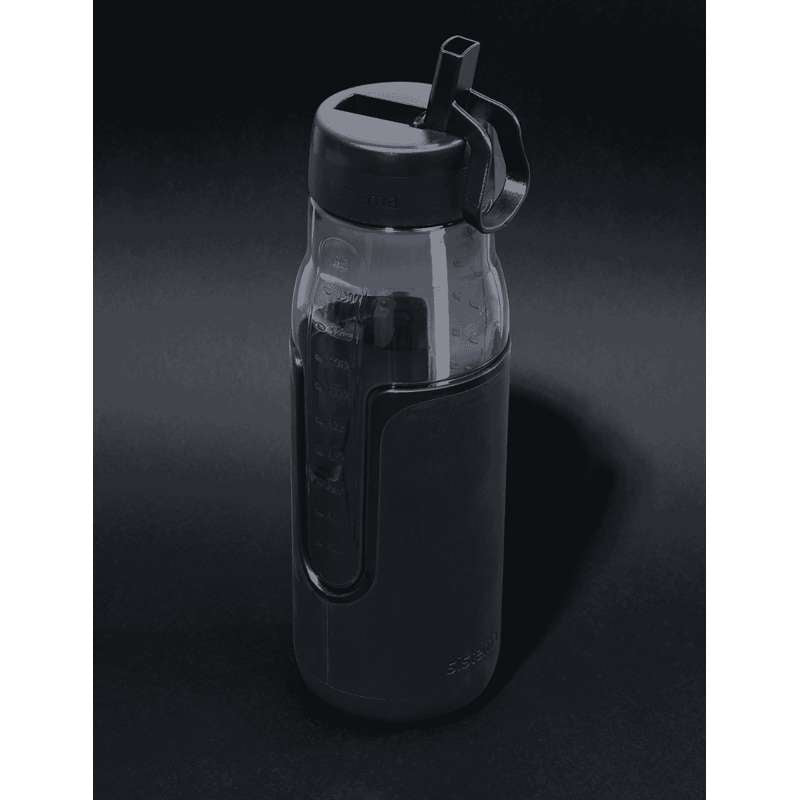 Sistema Flip Sipper Bottle Water Bottle - 1.5L - Black