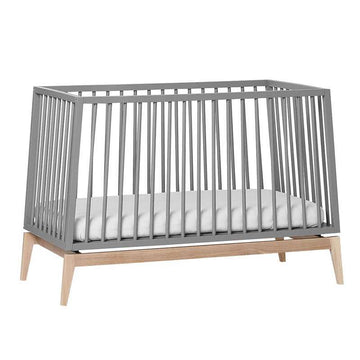 Leander Luna Baby Bed 60x120 cm - Gray/Oak