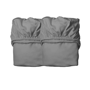 Leander Prostěradlo 60x115 cm pro juniorskou postel - Organické - 2 ks - Cool Grey 