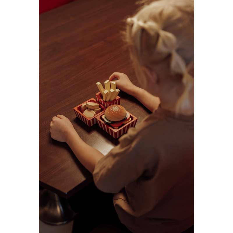 MaMaMeMo Legemad i Træ - Burger Menu