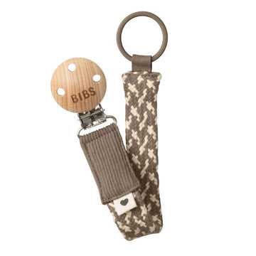 BIBS Accesorios - Paci Braid Cuerda de Chupete - Roble Oscuro/Vainilla 