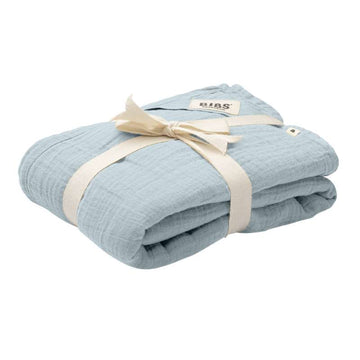 BIBS Sleep - Muslin Babysvøb - 120x120 cm. - Baby Blue