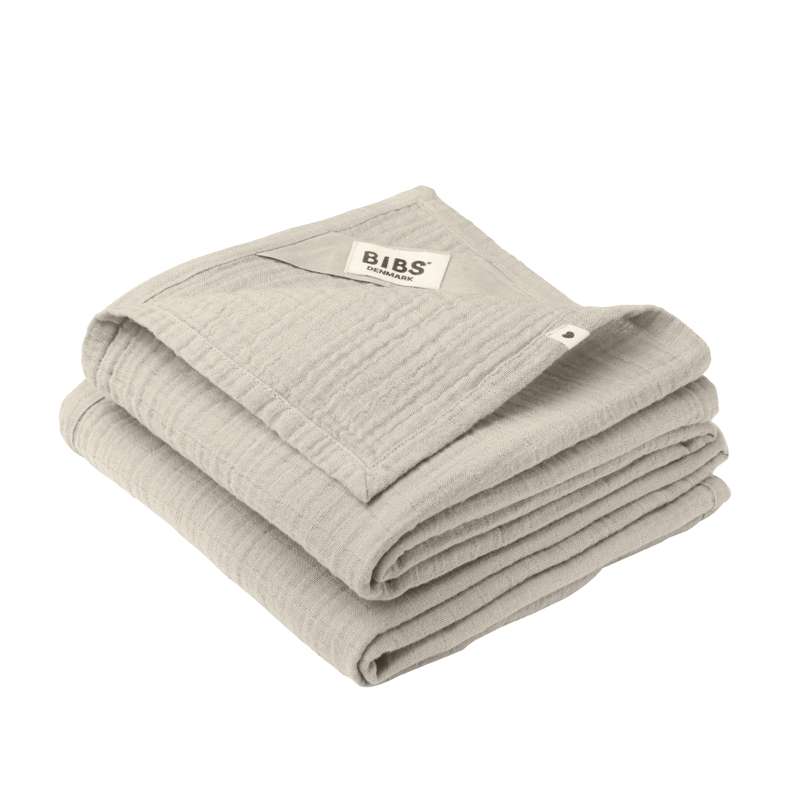 BIBS Sleep - Langes en mousseline en paquet de 2 - 70x70 cm - Sable