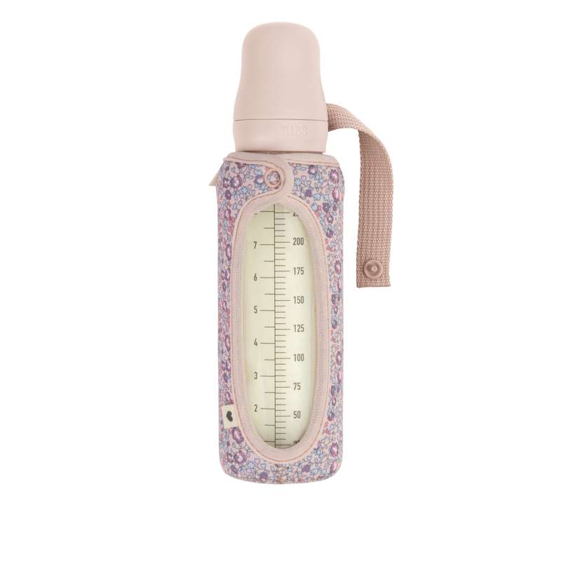 BIBS Bottle - Manchon pour biberon - Grand - 225 ml - Eloise/Blush