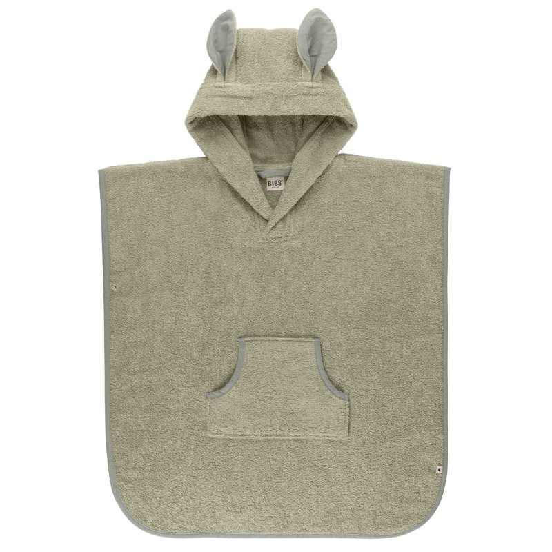 BIBS Bath Kangaroo Poncho Håndklæde - Sage