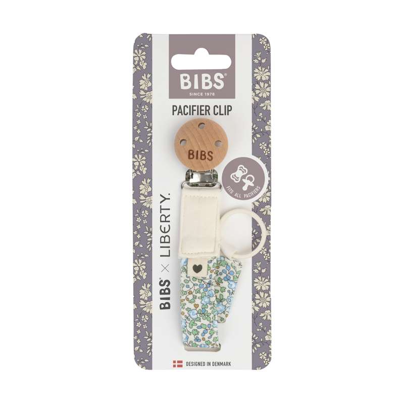 BIBS Zubehör - Schnullerclip Schnullerkette - Liberty - Eloise/Ivory