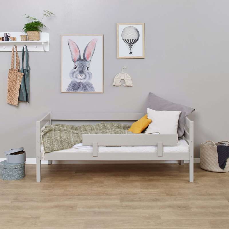 Hoppekids ECO Comfort - Bedhekje voor Juniorbed - Doven Grijs 