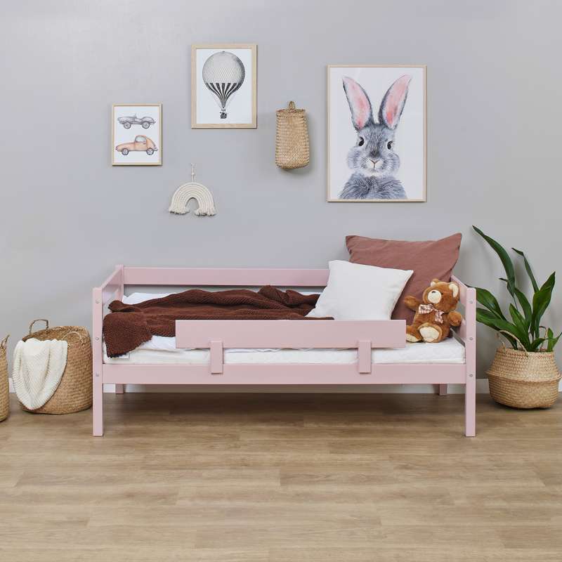 Hoppekids ECO Comfort - Bedhekje voor Juniorbed - Pale Rose 