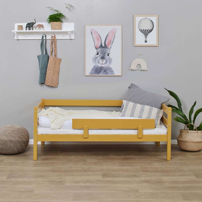 Hoppekids ECO Comfort - Bedhekje voor Juniorbed - Herfstgeel 