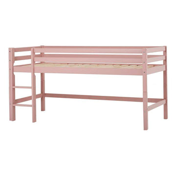 Hoppekids ECO Dream - My Color Half-High Bed - 90x200 cm. - Pale Rose 