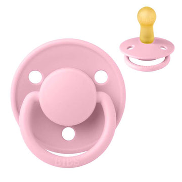 BIBS De Lux Sut - Str. 2 - Prirodna guma - Baby Pink 