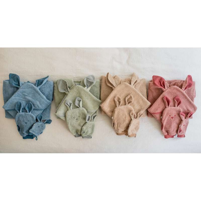 BIBS Lingettes de bain Kangourou - Lot de 2 - Sauge