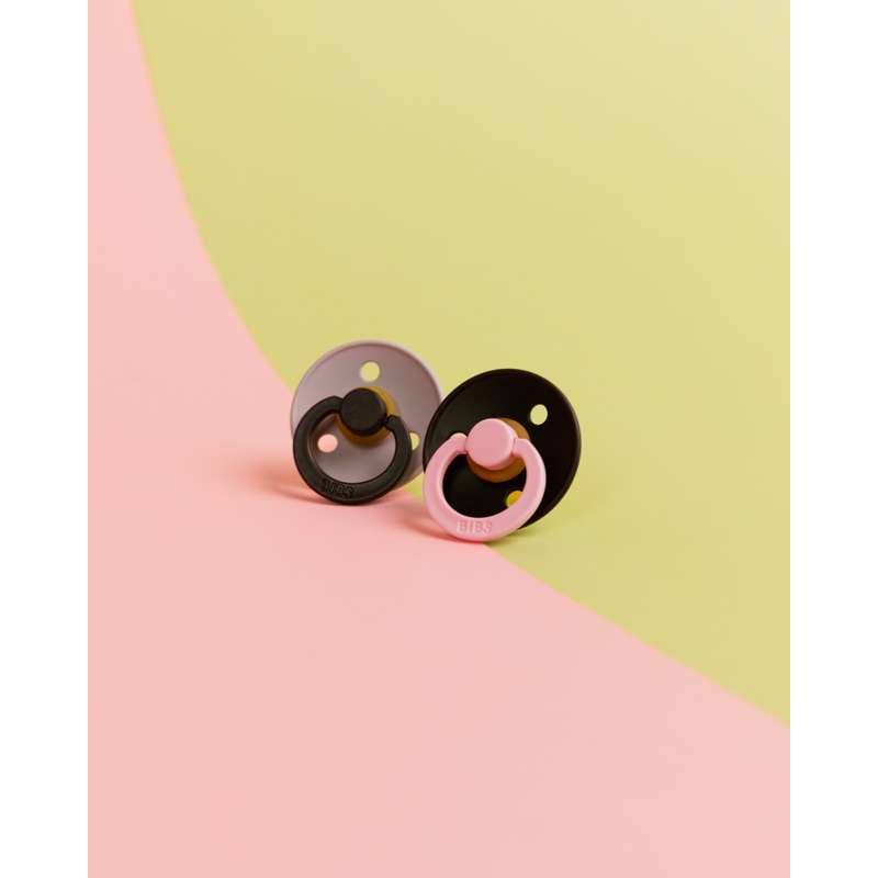 BIBS Rund Colour Sut - Str. 1 - Naturgummi - Studio - Fusion - Dusky Lilac/Plum Mix