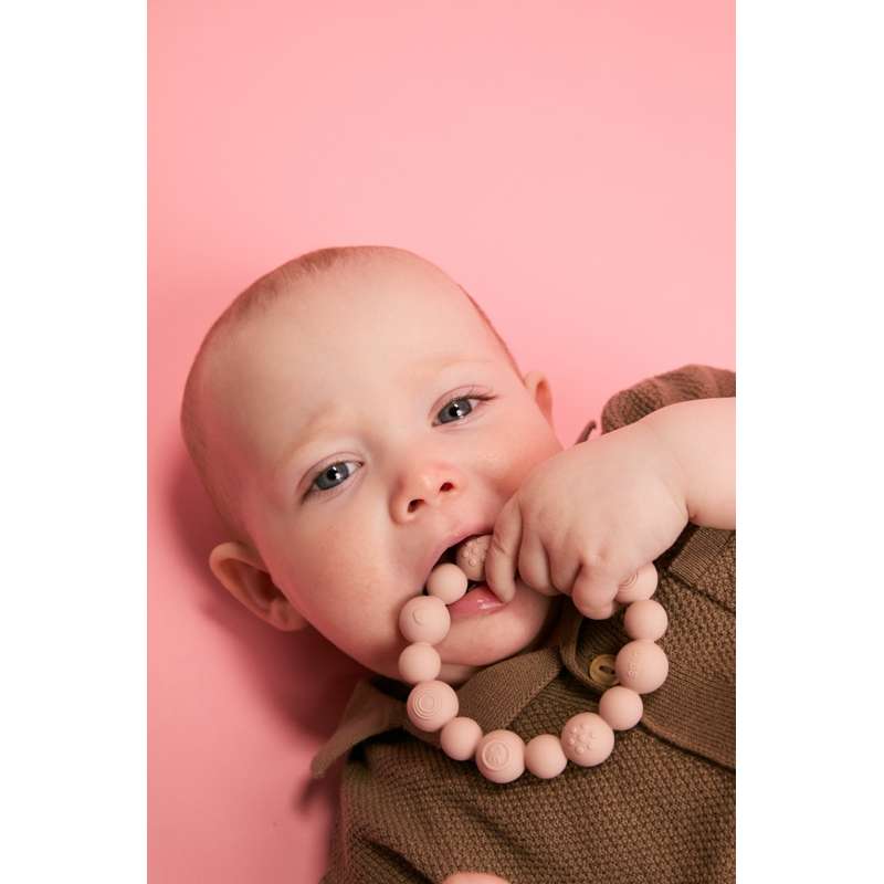 BIBS Play - Bidering m. Runde Kugler - Blush