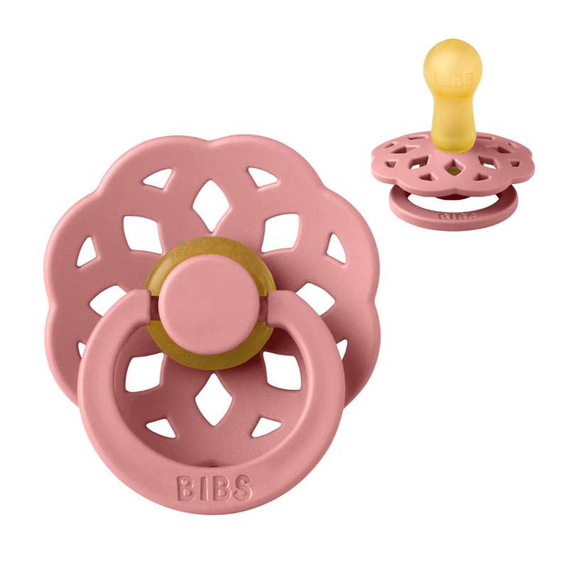 Bibs Boheme Биберон - р-р 2 - естествен каучук - Прашно розово 