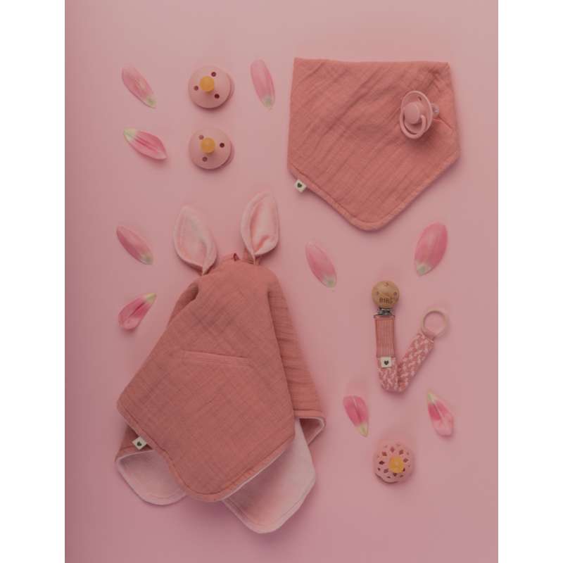 BIBS Zubehör - Paci Braid Schnullerkette - Dusty Pink/Baby Pink