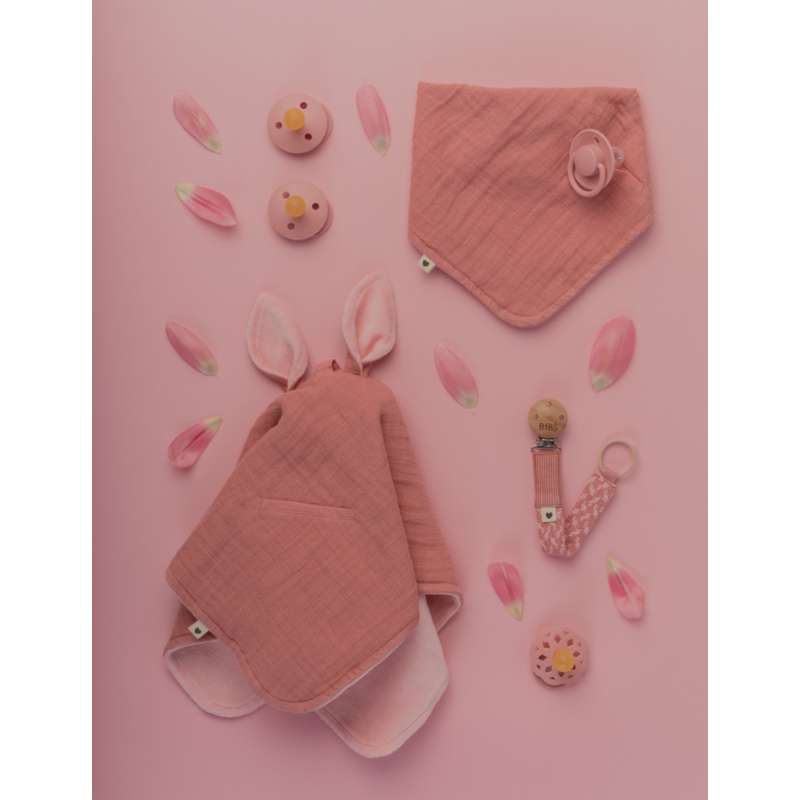 BIBS Dodaci - Paci Braid Neka žica - Prašnjavo ružičasta/Bebe ružičasta 