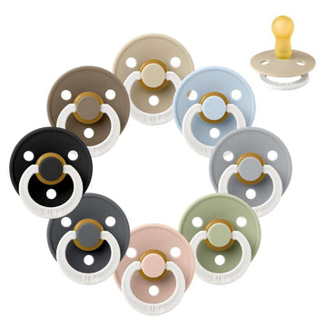 Suzeta Bibs Rotundă Colour - Sampak - 8 buc. - măr. 2 - Dormi bine, micuțule - GLOW 