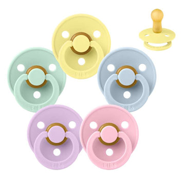 Bibs Кръгъл Colour Биберон - Sampak - 5 бр. - р-р 2 - Пролетна ваканция 