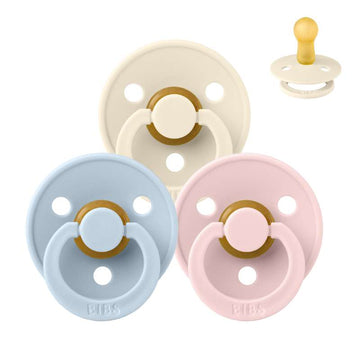 Succhietto Bibs Rotondo Colour - Sampak - 3 pezzi - tg. 2 - La Collezione Babyshower 